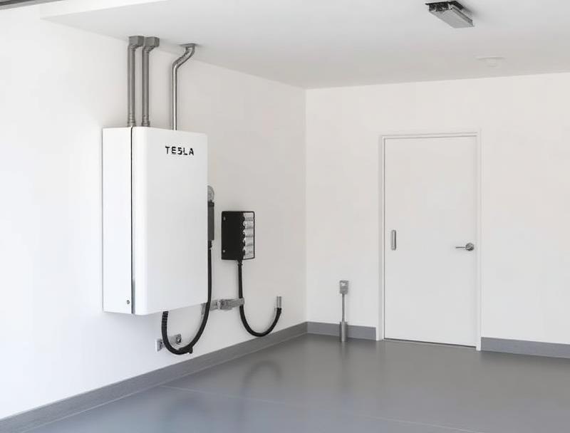 Wall-mounted home battery storage system